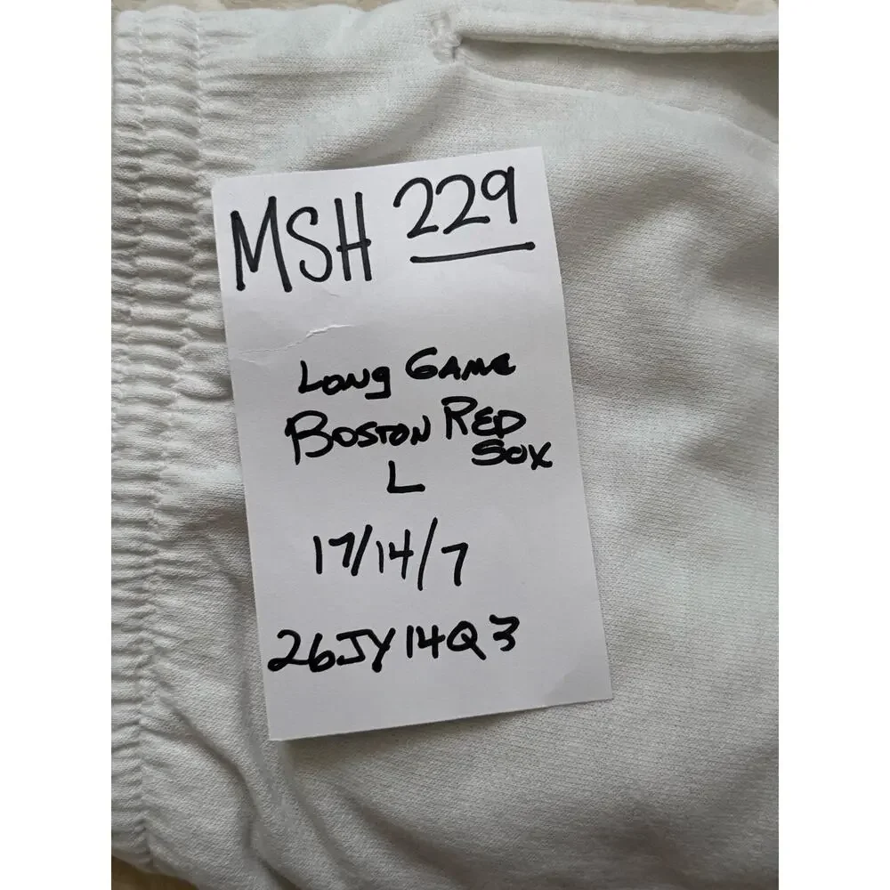Vintage 90s Long Game Boston Red Sox Shorts Men's Large White